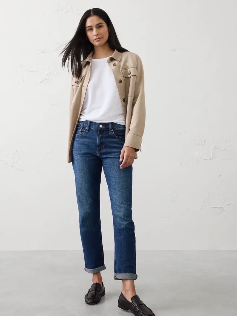 Banana Republic Girlfriend Mid-Rise Jeans